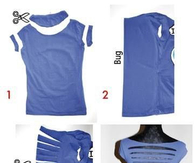 DIY backless shirt