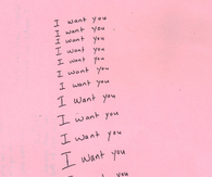 I want you