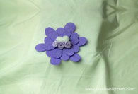 wer tutorial Felt flower tutorial