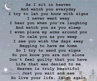 as I sit in Heaven