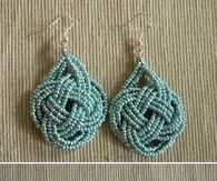 DIY Bead Knot Earrings