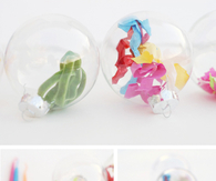 Confetti filled ornaments