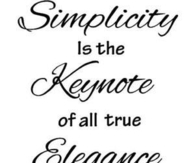 Simplicity