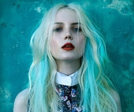 blue and blond hair