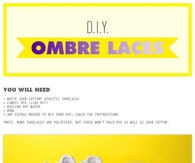 DIY Ombre Laces