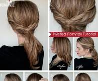 DIY Twisted Ponytail