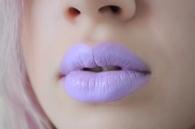 Pastel purple lips