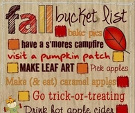 Fall Bucket List