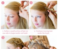 DIY Inside-Out Half Up Braid Hairstyle