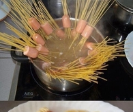 DIY Hot Dog Spaghetti