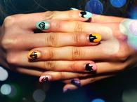 Diamond melting nail art