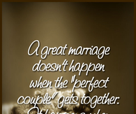 Great marriage