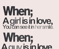 When a girl and guy is in love
