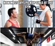 How most guys pick up girls at the gym