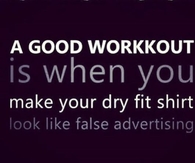 A good workout