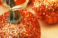 Glittery pumpkins