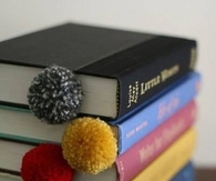 DIY Pom Pom Book Mark