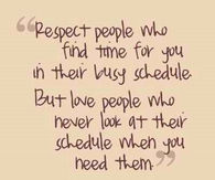 Love people who never look at their schedule