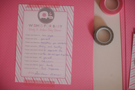 Wishes for baby invites