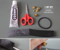 DIY spiked headband