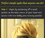 DIY bun hairstyle