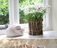 DIY Tree Branches Flower Pot