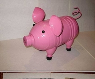 DIY Plastic Bottle Piggy Plant Vase