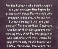 We will remember