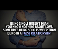 Being Single
