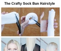 DIY Crafty Sock Bun Hairstyle