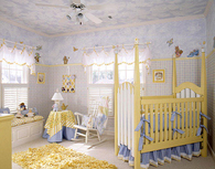 Painted ceiling nursery