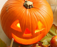 Jack-O-Lantern and Candy Apples