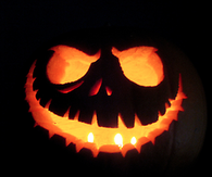 Scary jack-o-lantern