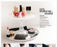 DIY makeup stand