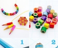 DIY Colored Pencil Necklace
