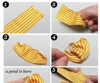 DIY Handmade Flower Hair Brooch