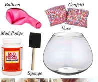 DIY Confetti Vase