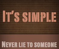 It's simple