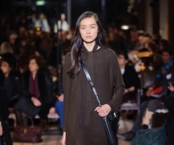 Knit Sweater Dress with Cardigan and Side Bag