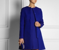 Classic Royal Blue Coat and Dress Set