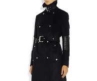 Upgraded Military Jacket with Buckled Collar