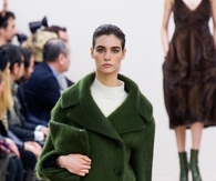 Oversized Coat in Dark Forest Green