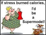 if stress burned calories