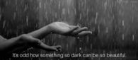 Something so dark can be so beautiful