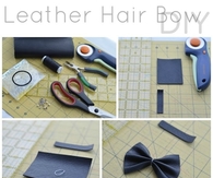 DIY LEATHER HAIR BOW