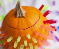 Light bright pumpkin decoration