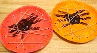 Spider web lacing cards