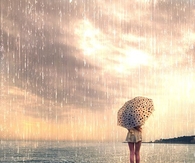 Beach rain