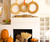 Trick or treat mantle decoration