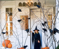 Halloween porch decorations